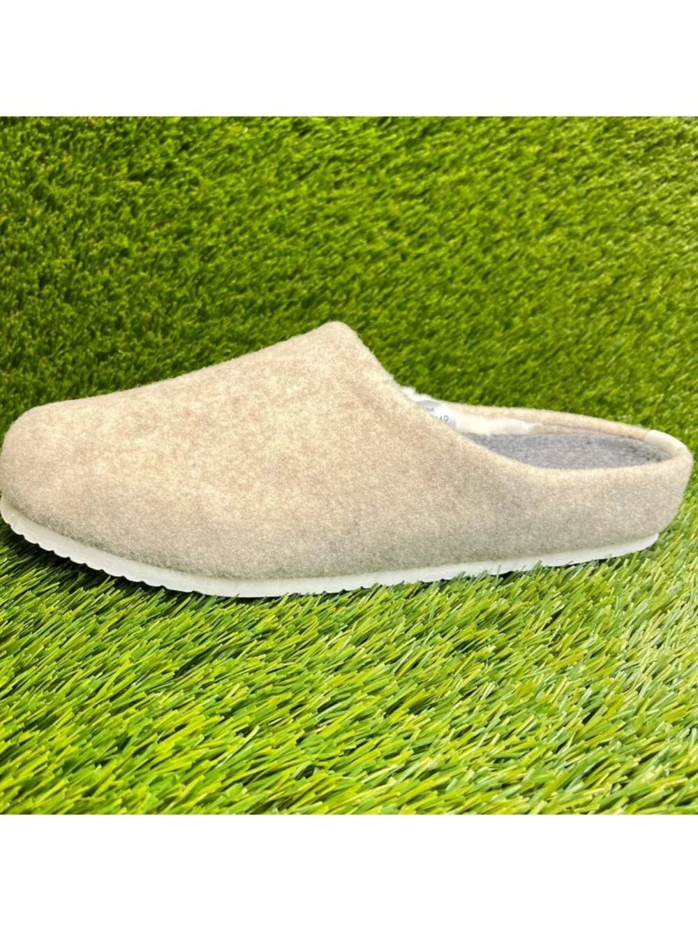 Allbirds Wool Slippers Mens Size 9 Light Tan Casual Comfort Slip On Mule Shoes